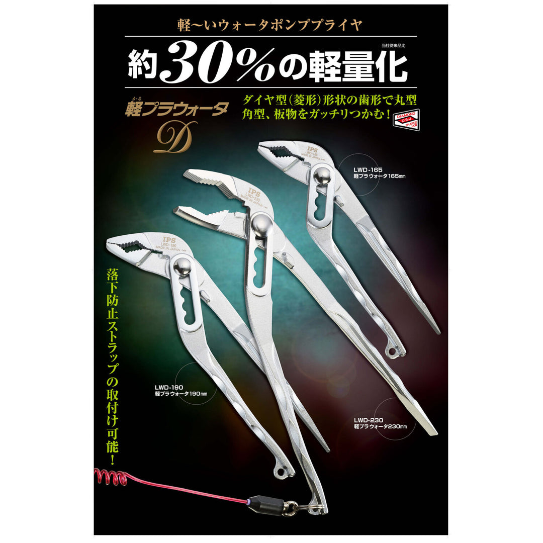 IPS LWD-165 Lightweight Water Pump Pliers D 165mm