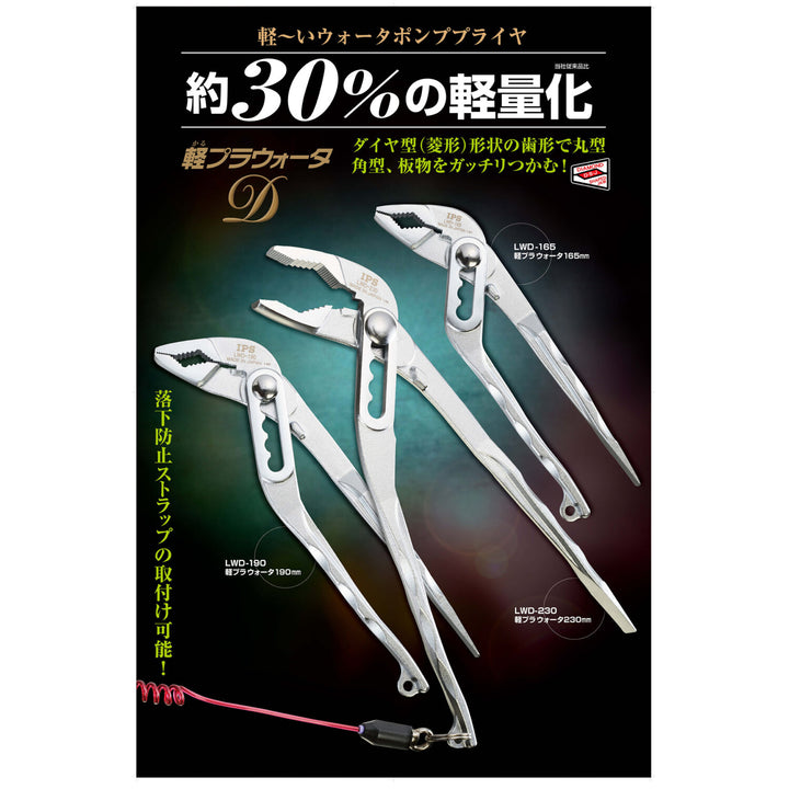 IPS LWD-165 Lightweight Water Pump Pliers D 165mm