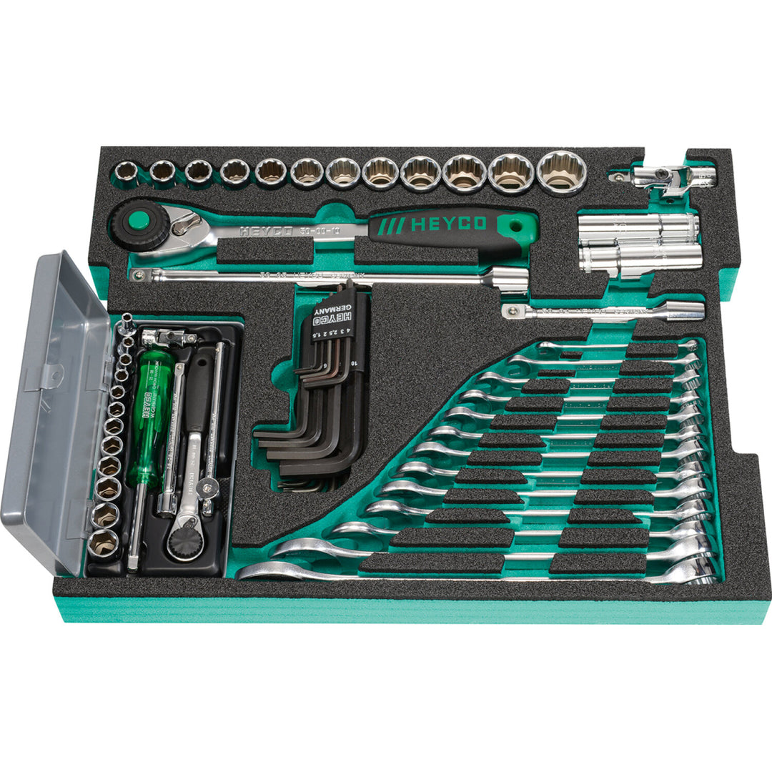 Heyco 00200678082 Tool set Expert in L-Boxx, 77 pcs., 6-Point, MM