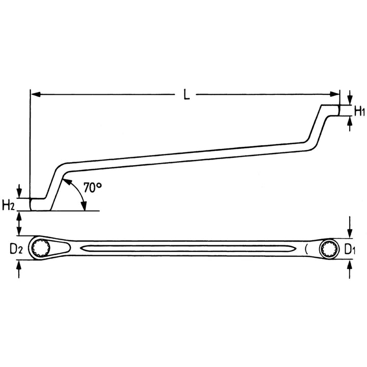 Heyco 00475664682 Double Ended Ring Wrenches, 337 Inch