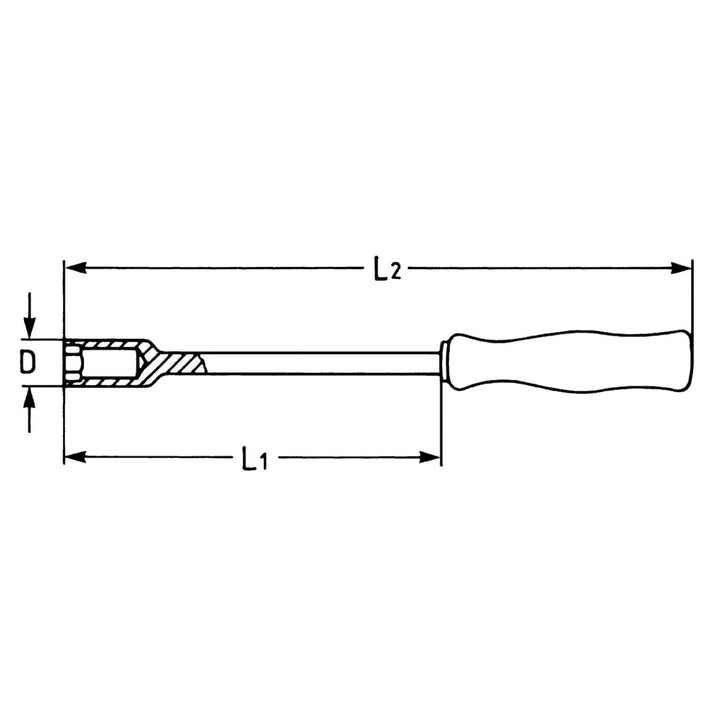 Heyco 00541005583 Nut Spinners With Plastic Handle, 5.5 mm Length 220 mm