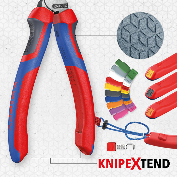 Knipex 95 12 200 SBA KnipeXtend Cable Shears - Twin Cutting Edges, 8"