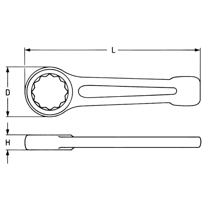 Heyco 00820021020 Slogging Ring Wrench, 210 mm