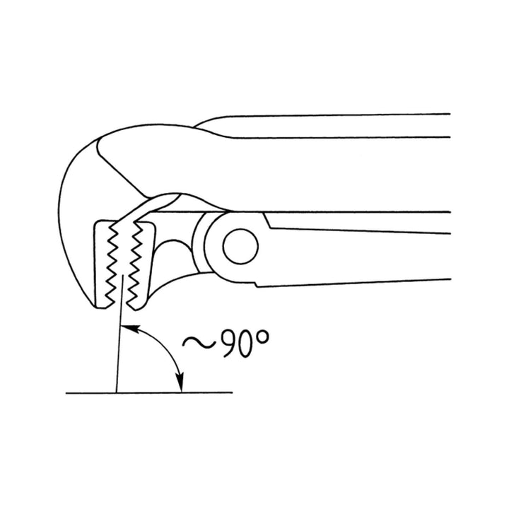 Heyco 01333001520 Pipe Wrenches, Lacquered, Swedish Pattern, Length-420mm