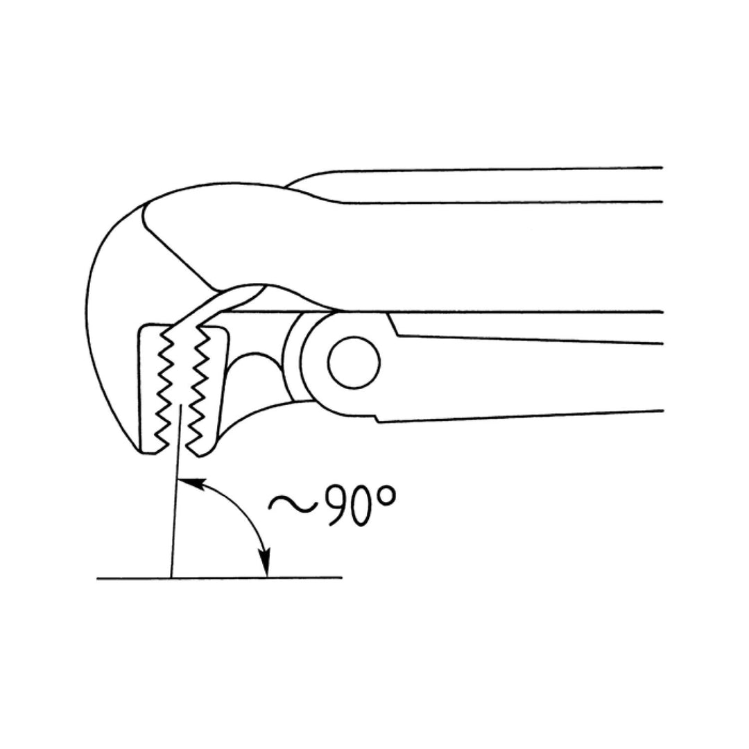 Heyco 01333003020 Pipe Wrenches, Lacquered, Swedish Pattern, Length-685mm