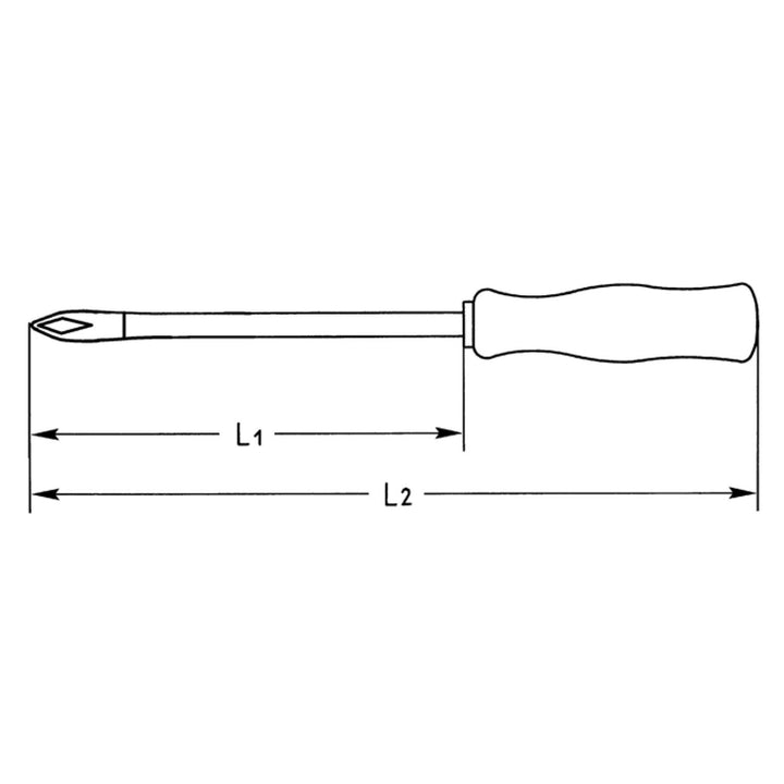 Heyco 01415000880 TORX® Screwdriver with Acetate Handle, Size-T8, Length-140mm