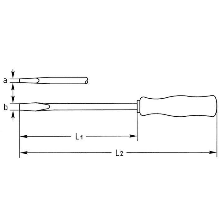 Heyco 01436007533 VDE Electricians’ Screwdrivers for plain slot screws, Insulated