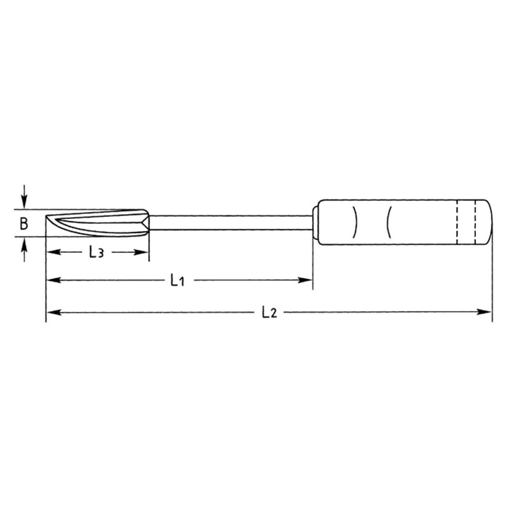Heyco 01665028060 Gasket Scrapers, Galvanization Finish, Length-280mm