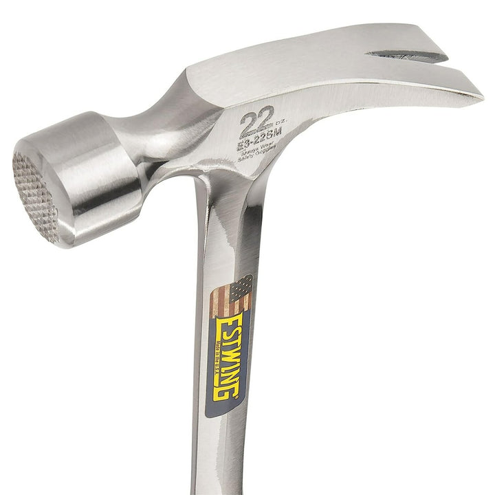 Kraft Tool GG417 22 oz. Estwing All Steel Framing Hammer Milled Face