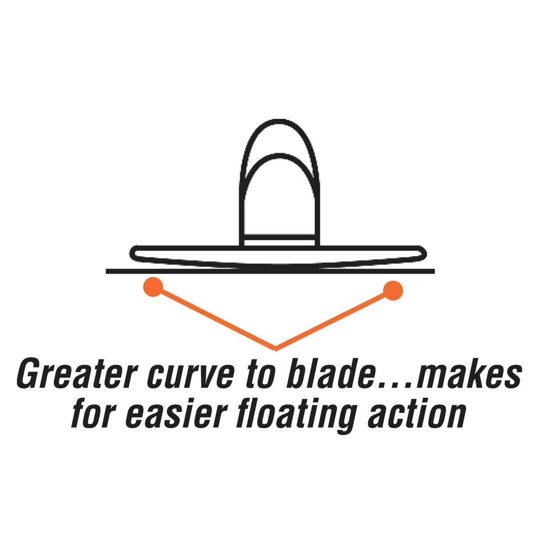 Kraft Tool CF064PFRE 16" x 3-1/8" Round End ThinLine Pro Magnesium Hand Float with ProForm Handle