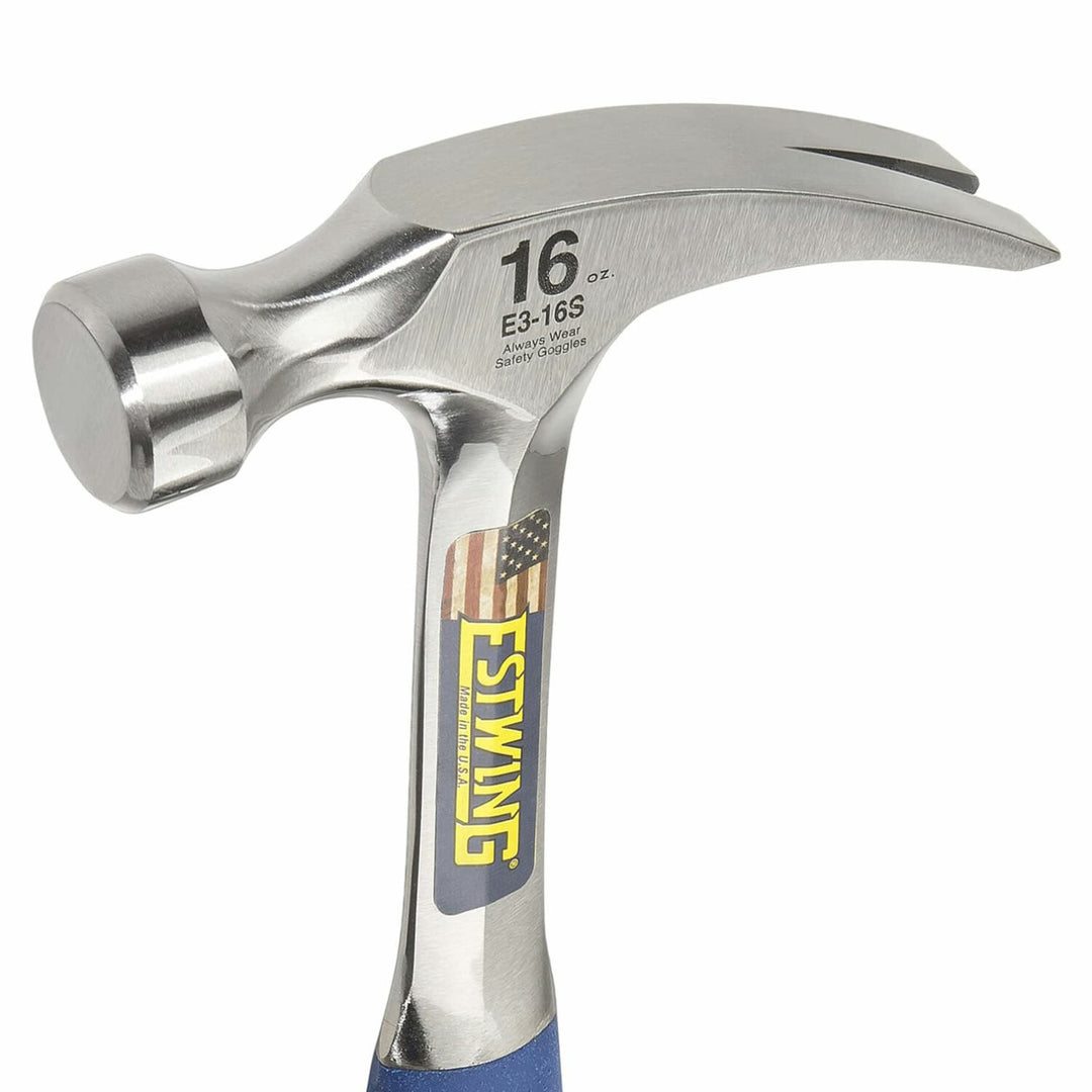 Kraft Tool GGE316S 16 oz. Estwing All Steel Framing Hammer, Smooth Face