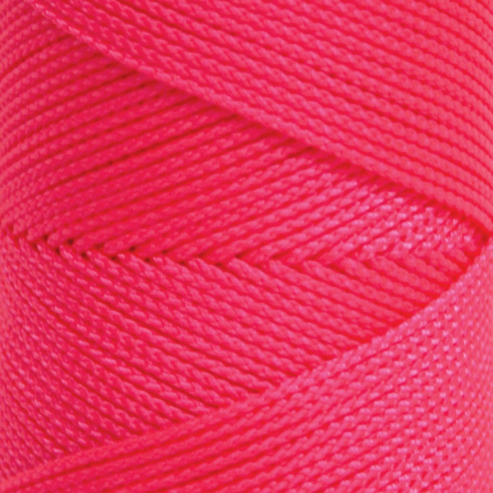 Kraft Tool BC333T Fluorescent Pink Braided Nylon Mason's Line - 250' Tube