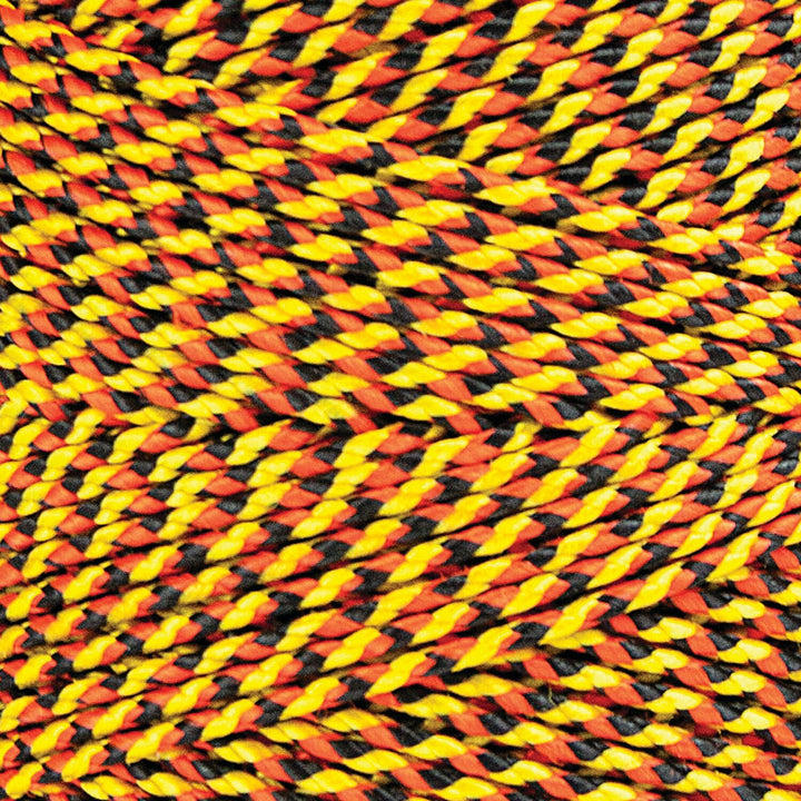 W. Rose RO689 Super Tough Bonded Braided Orange, Black & Gold Nylon Mason's Line - 685'