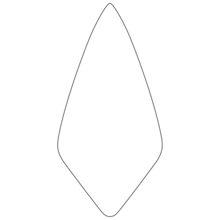 W.Rose RO116-9-PK2 9” Narrow London Brick Trowel with 6" Wood Handle