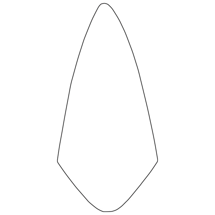 W.Rose RO50L 7” Brick Weight Large Tang Pointing Trowel with Leather Handle