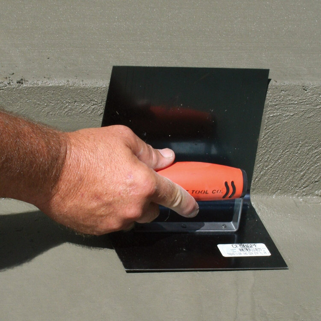 Kraft Tool CF762PF 7" x 6" x 6" 1/2"R Blue Crucible Steel Inside Step Tool with ProForm Handle