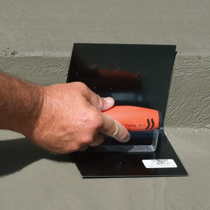 Kraft Tool CF762PF 7" x 6" x 6" 1/2"R Blue Crucible Steel Inside Step Tool with ProForm Handle