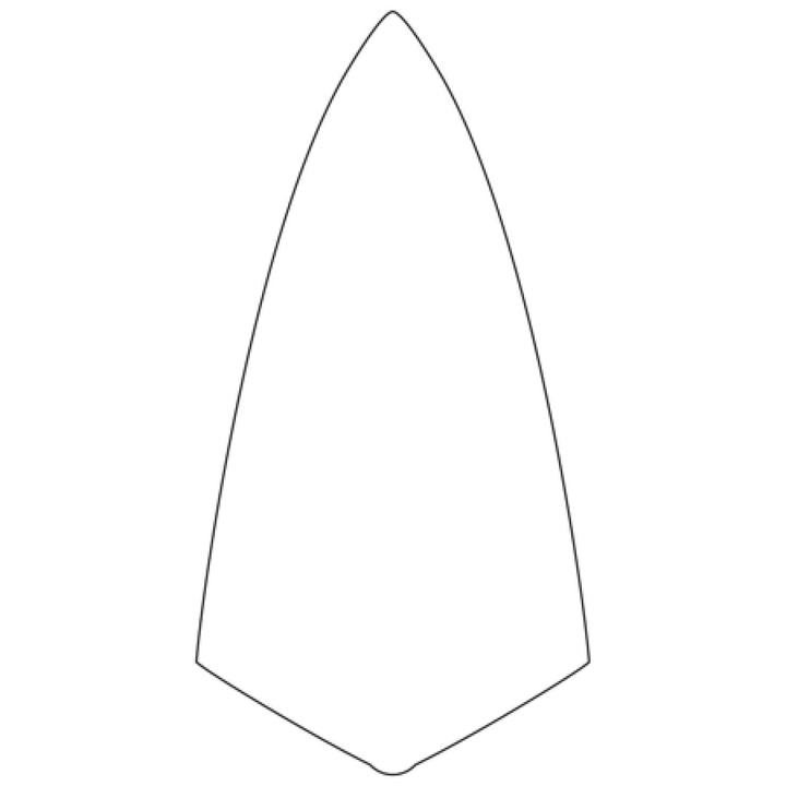 W.Rose RO1410-9 9” Philadelphia Brick Trowel with Plastic Handle