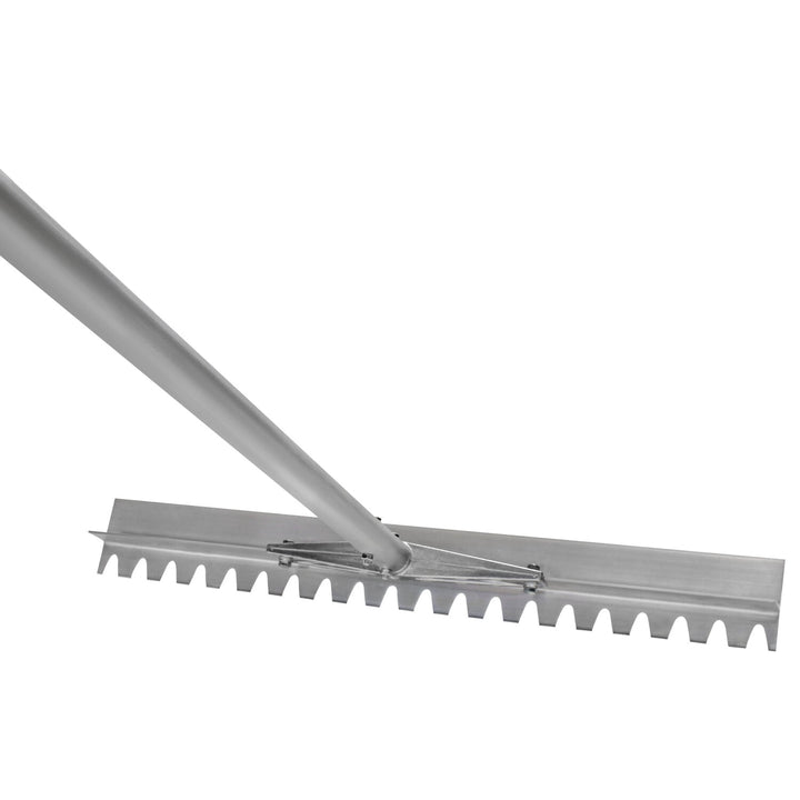 Kraft Tool GG836F-6 36" Flat Teeth Magnesium Asphalt Lute with 6' Handle