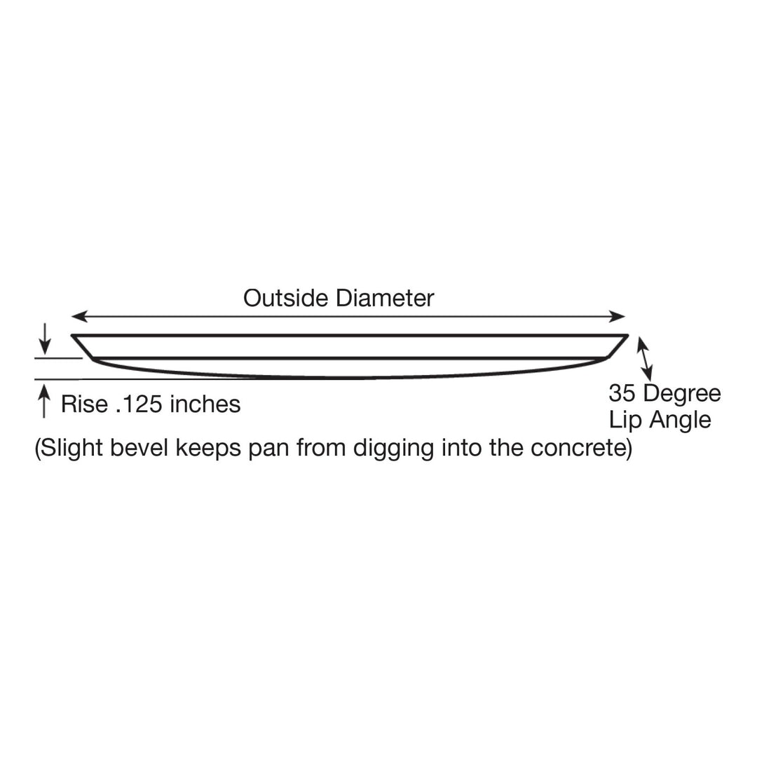 Kraft Tool SK401SR 36-1/2" Diameter ProForm Float Pan with Safety Rod (4 Blade)