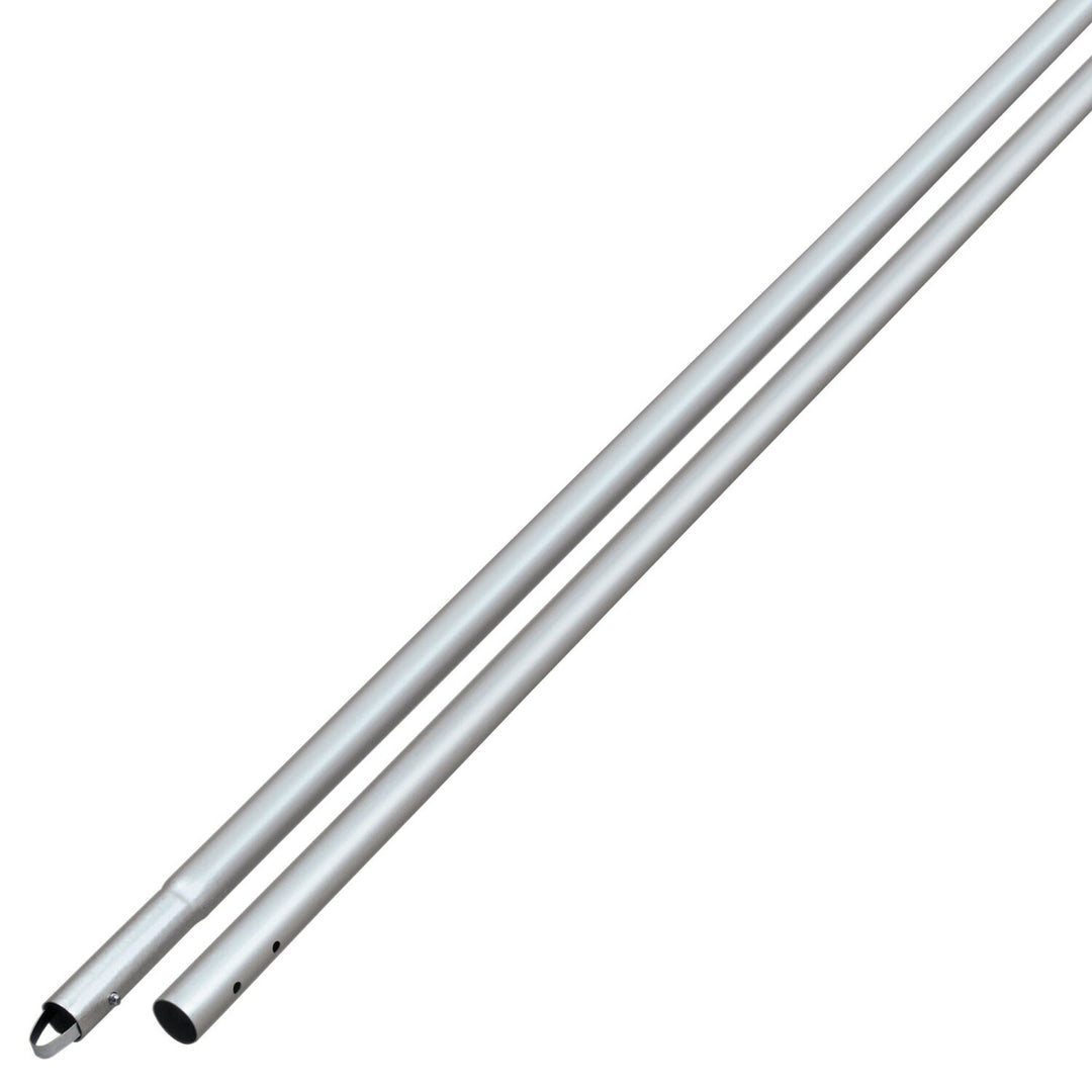 Kraft Tool CC289S-PK3 6' Anodized Aluminum Swaged Button Handle - 1-3/4" Diameter (Silver)