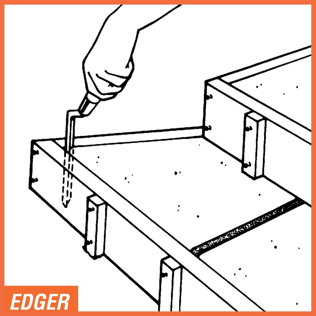 Kraft Tool CF003 Step-Saver Vertical Edger 10" L x 3/4" R