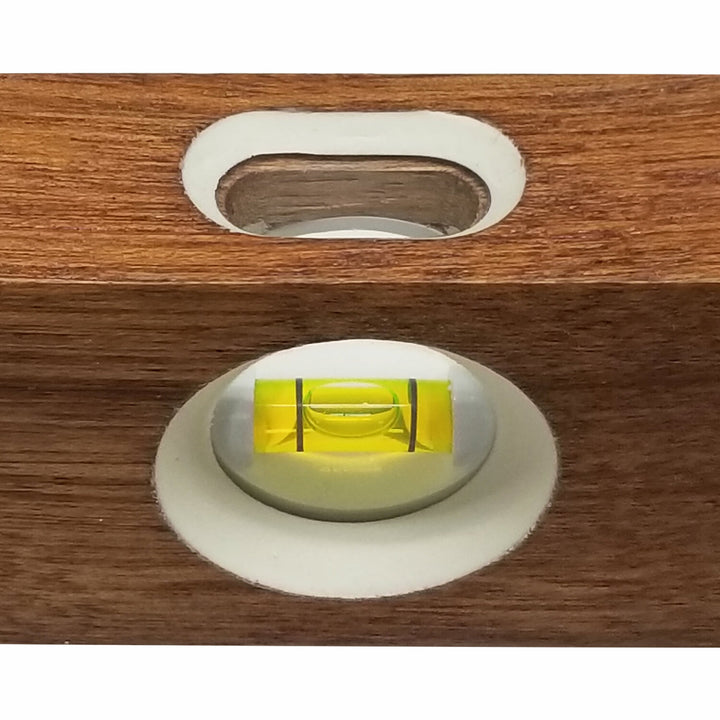 Sands Level & Tool SL2048 48” Contractor Mahogany Carpenter Level with End Caps (3 Vials)