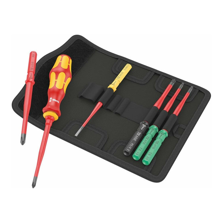 Wera Tools 05006603001 Kraftform Kompakt VDE 7 Extra Slim 1 Tool Finder, 7 Pc.