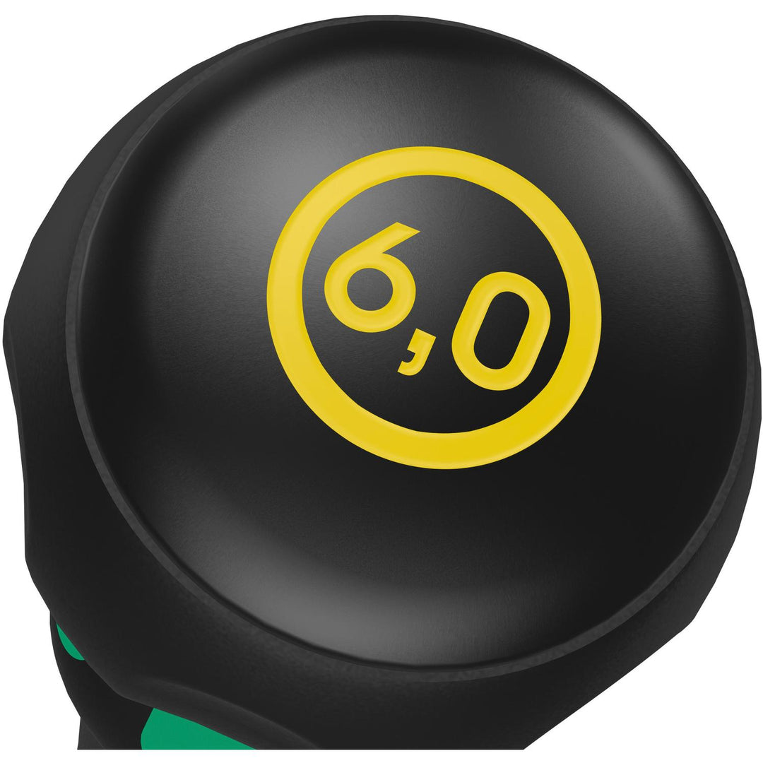 Wera 05007901001 Kraftform Ball-Grip Slotted Screwdriver - Workshop Blade, 6 x 150 mm