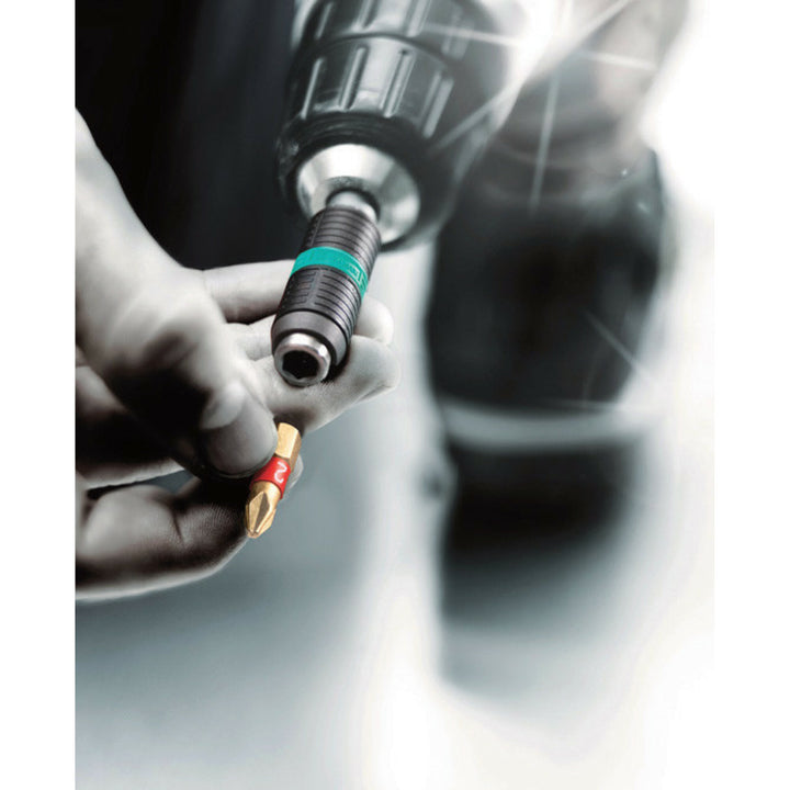 Wera 897/4 R SB Rapidaptor BiTorsion Universal Bit Holder, 1/4" x 75 mm