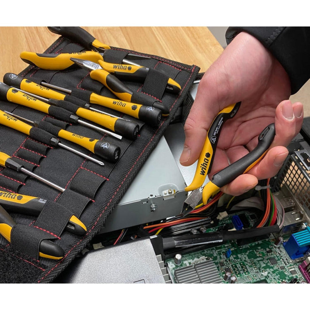 Wiha Tools 45892 26 Piece ESD Safe PicoFinish Precision Screwdrivers Pliers and Bits Set with Heavy Duty Velcro Pouch