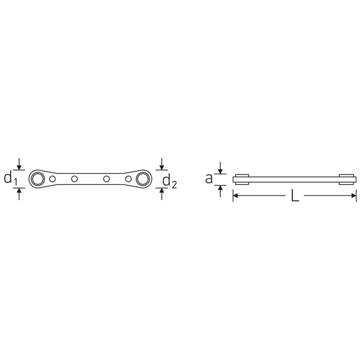 Stahlwille 41131618 25 Ratchet ring Spanner, 16 x 18 mm