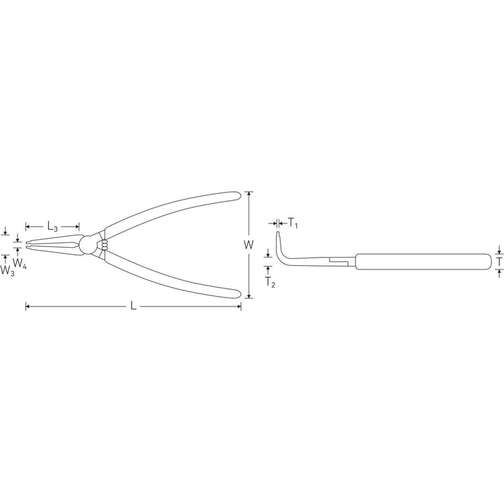 Stahlwille 65466131 Circlip pliers for external circlips