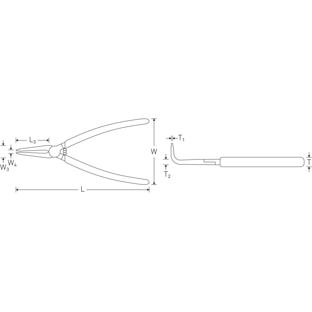 Stahlwille 65466111 Circlip pliers for external circlips