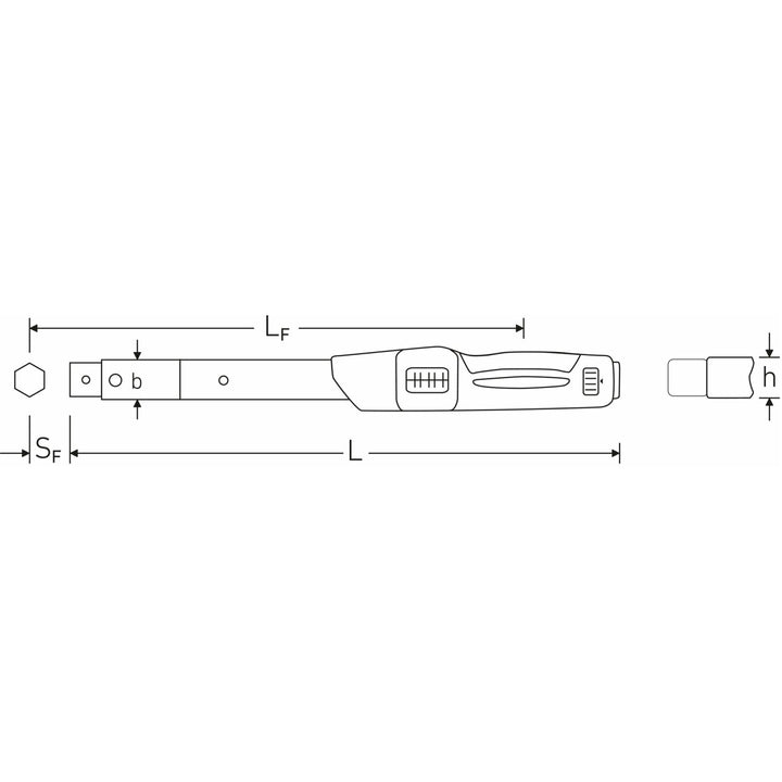 Stahlwille 50181040 730N Service MANOSKOP torque wrench, size 40