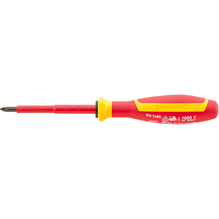 Stahlwille 46653001 4665 VDE DRALL+ #1  Phillips Screwdriver