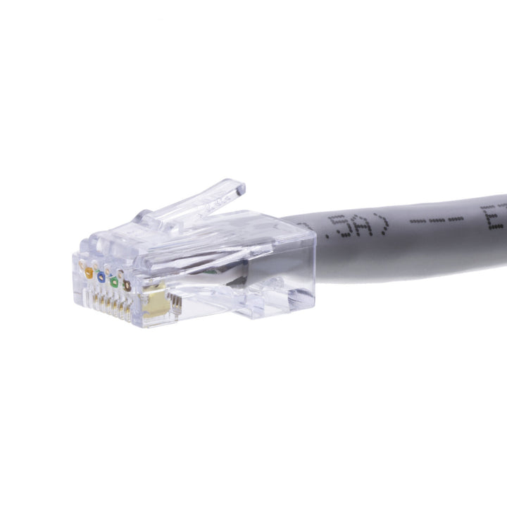 Platinum Tools 100029C ezEX-RJ45(48) Pass-Through RJ45 Connectors, CAT6A Unshielded — 50pcs in Clamshell