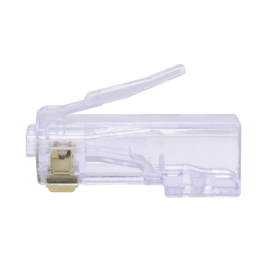 Platinum Tools 100029C ezEX-RJ45(48) Pass-Through RJ45 Connectors, CAT6A Unshielded — 50pcs in Clamshell