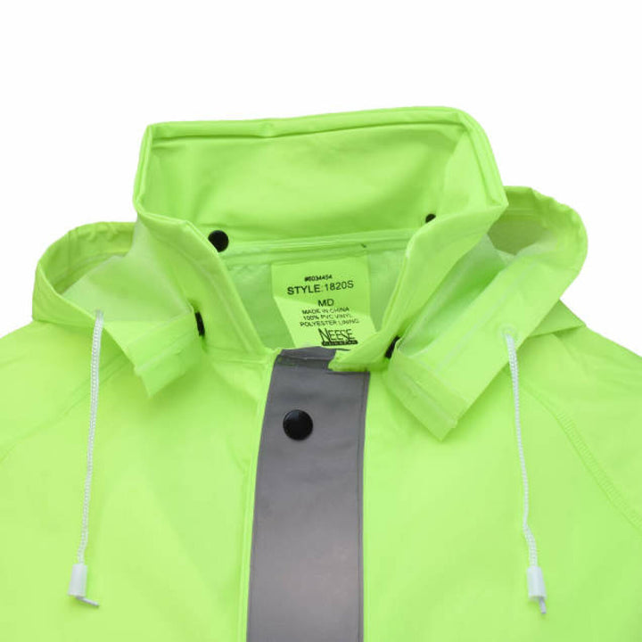 Neese 1820S Econo-Viz 3-Piece Rain Suit with Reflective Tape - Hi-Vis Lime
