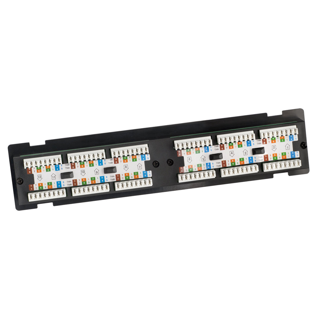 Platinum Tools 650-12C5 Patch Panel 12 Port 5e NS 110