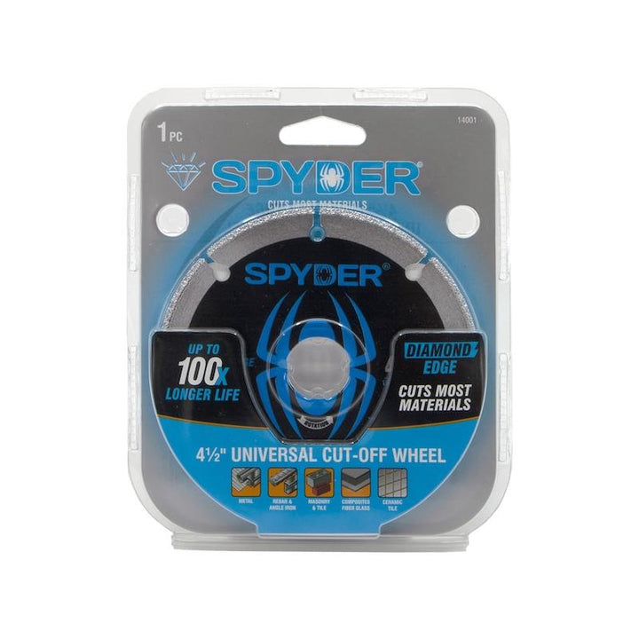 Spyder 14001 Diamond Cut-Off Wheel 4-1/2" - 100X Longer