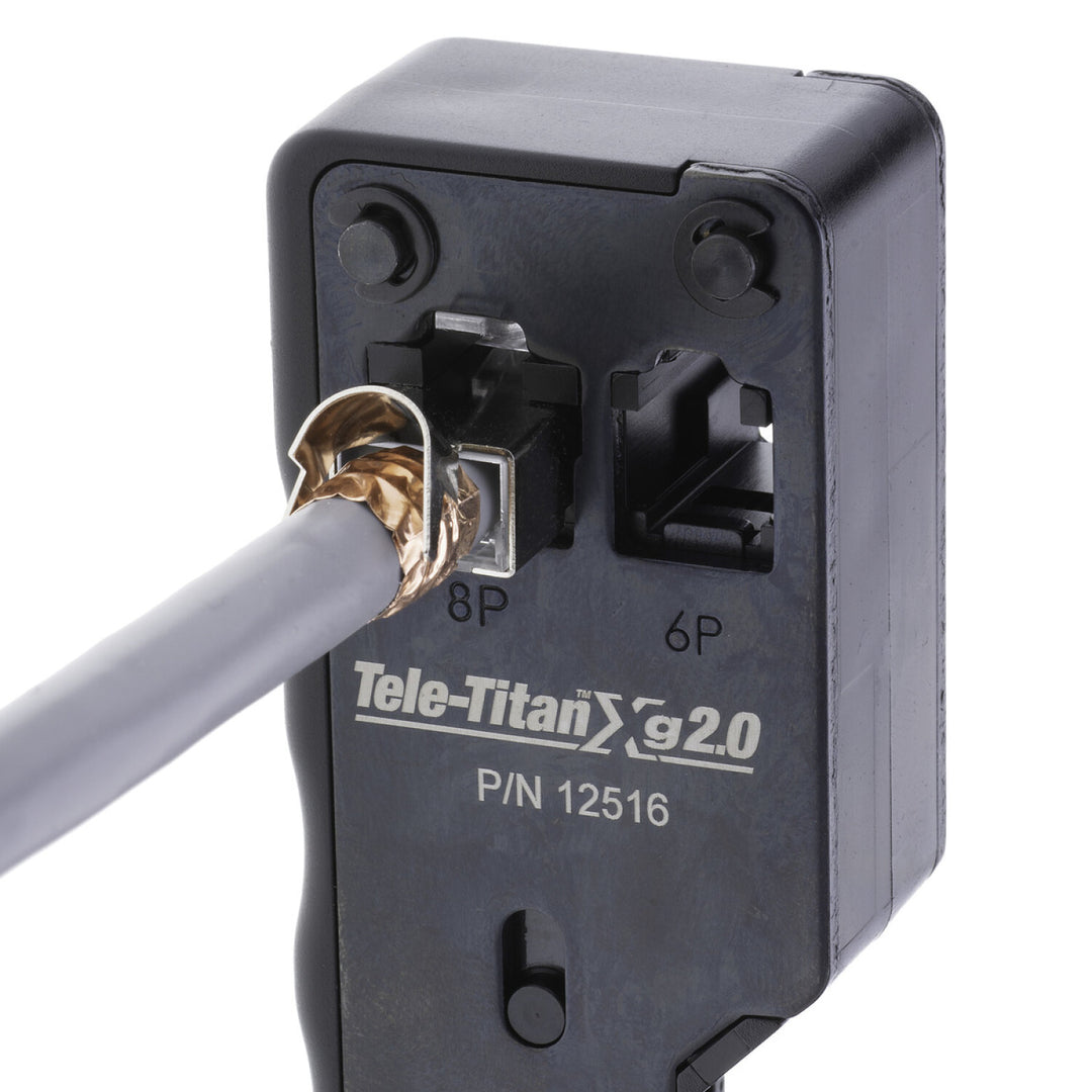 Platinum Tools 12516C Tele-TitanXg 2.0 Crimp Tool for Modular RJ45 CAT6A Connectors