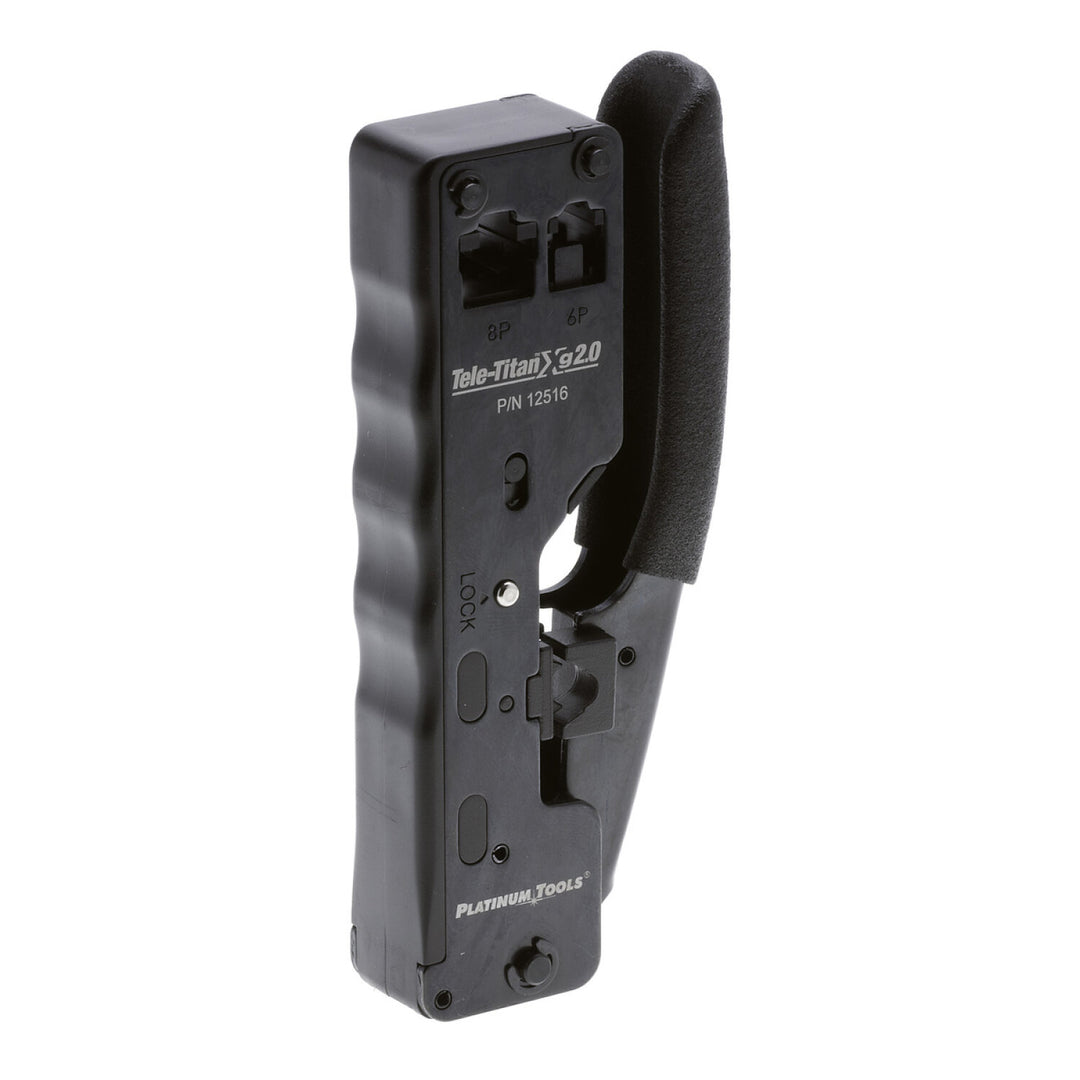 Platinum Tools 12516C Tele-TitanXg 2.0 Crimp Tool for Modular RJ45 CAT6A Connectors