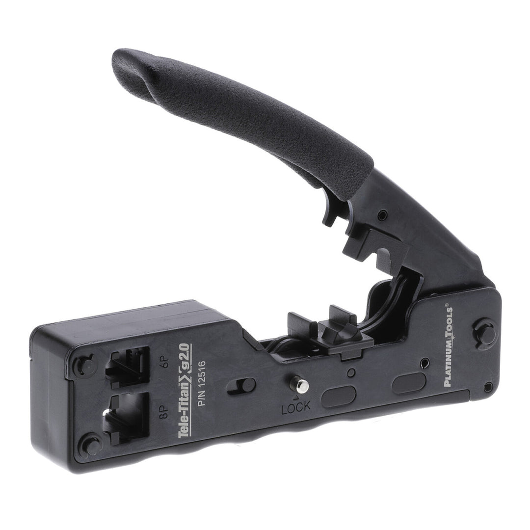 Platinum Tools 12516C Tele-TitanXg 2.0 Crimp Tool for Modular RJ45 CAT6A Connectors