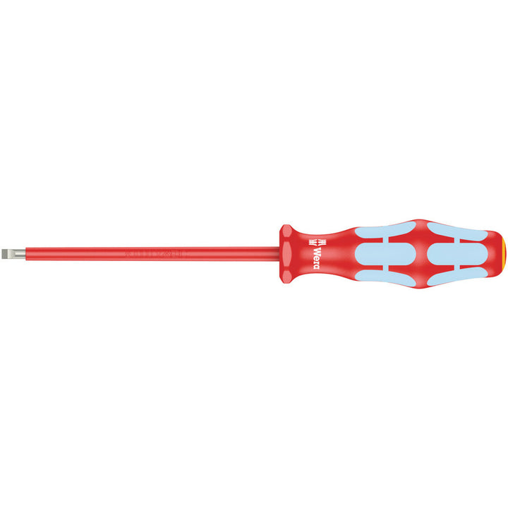 Wera 3160 i VDE Insulated screwdriver for slotted screws, stainless, 0.6 x 3.5 x 100 mm