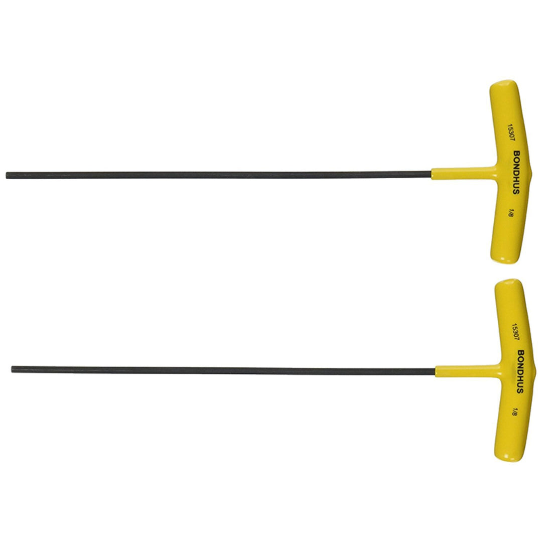 Bondhus 15306 7/64 Inch Hex T-Handle 9 inch Length with ProGuard Finish, 2 Piece