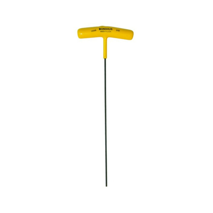 Bondhus 15305 3/32 Hex T-Handle 9 inch Length with ProGuard Finish, 2 Piece
