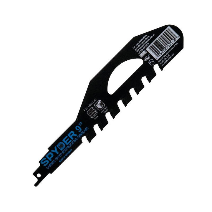 Spyder 200209 TCT Recip Blade - Concrete Block / Brick / Masonry  - 9 Inch
