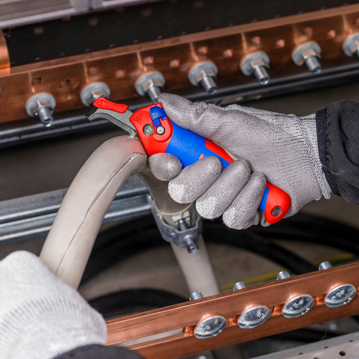 Knipex 16 50 145 SBA Ratcheting Knife, 5 3/4"