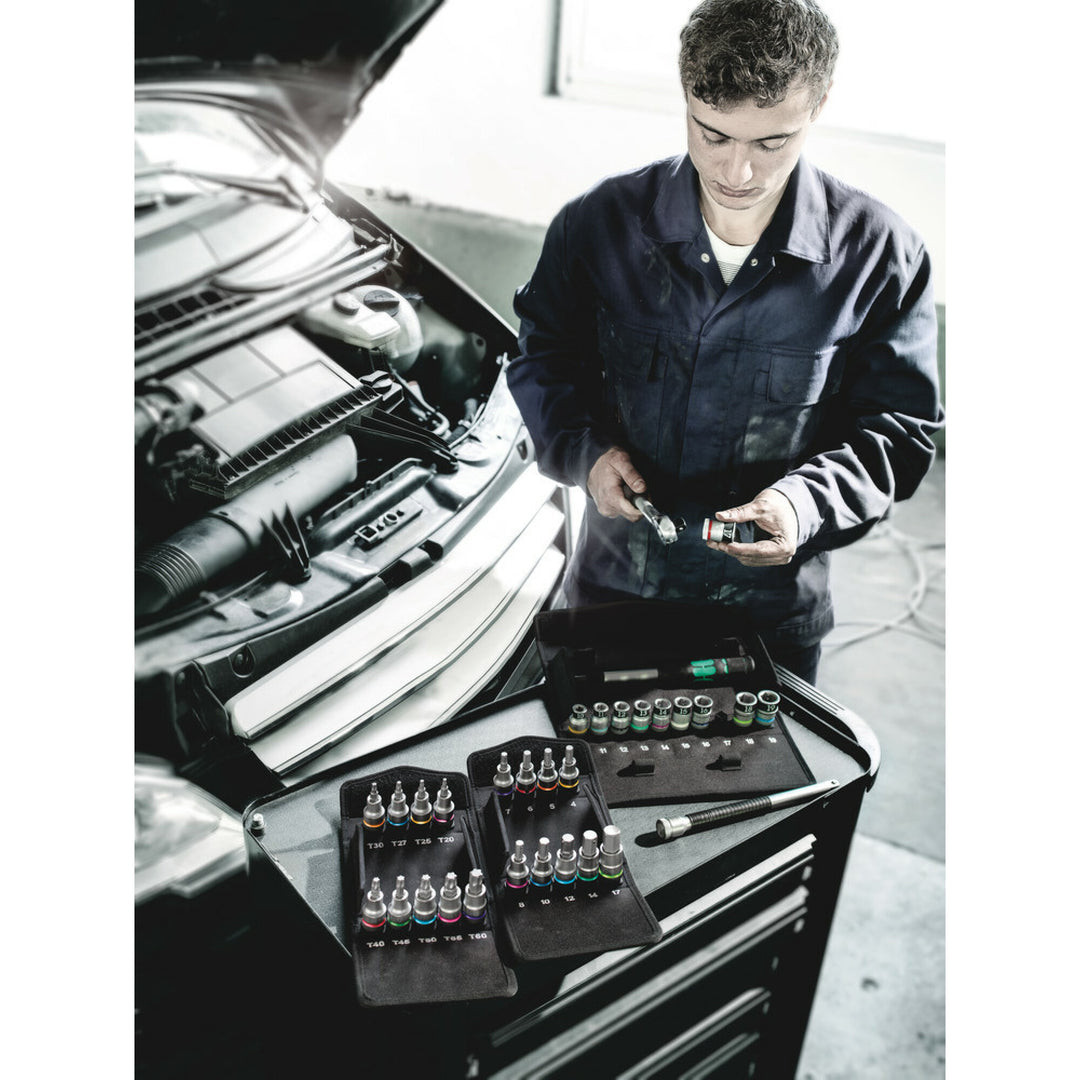 Wera 8790 HMC HF 1 Zyklop socket set with 1/2" drive, with holding function, 10 pieces